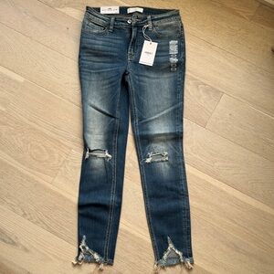 VERVET Women's Mid Rise Skinny Jeans